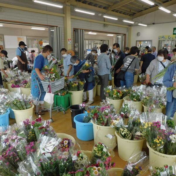 たむら地区の花市（ふぁせるたむら）