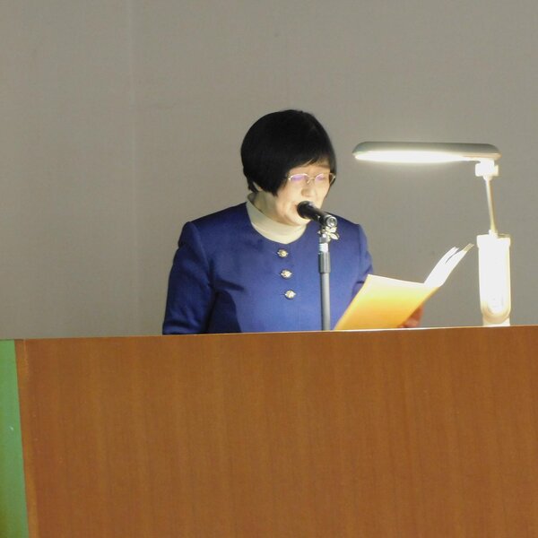 女性部活動体験発表で発表した三輪さん